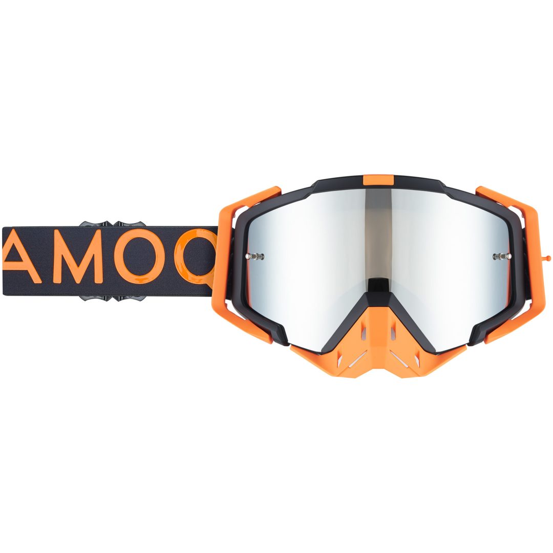 Crossglasögon Aster Svart Orange Silver Mirror AMOQ