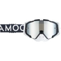 Crossglasögon Aster Svart Vit Silver Mirror AMOQ