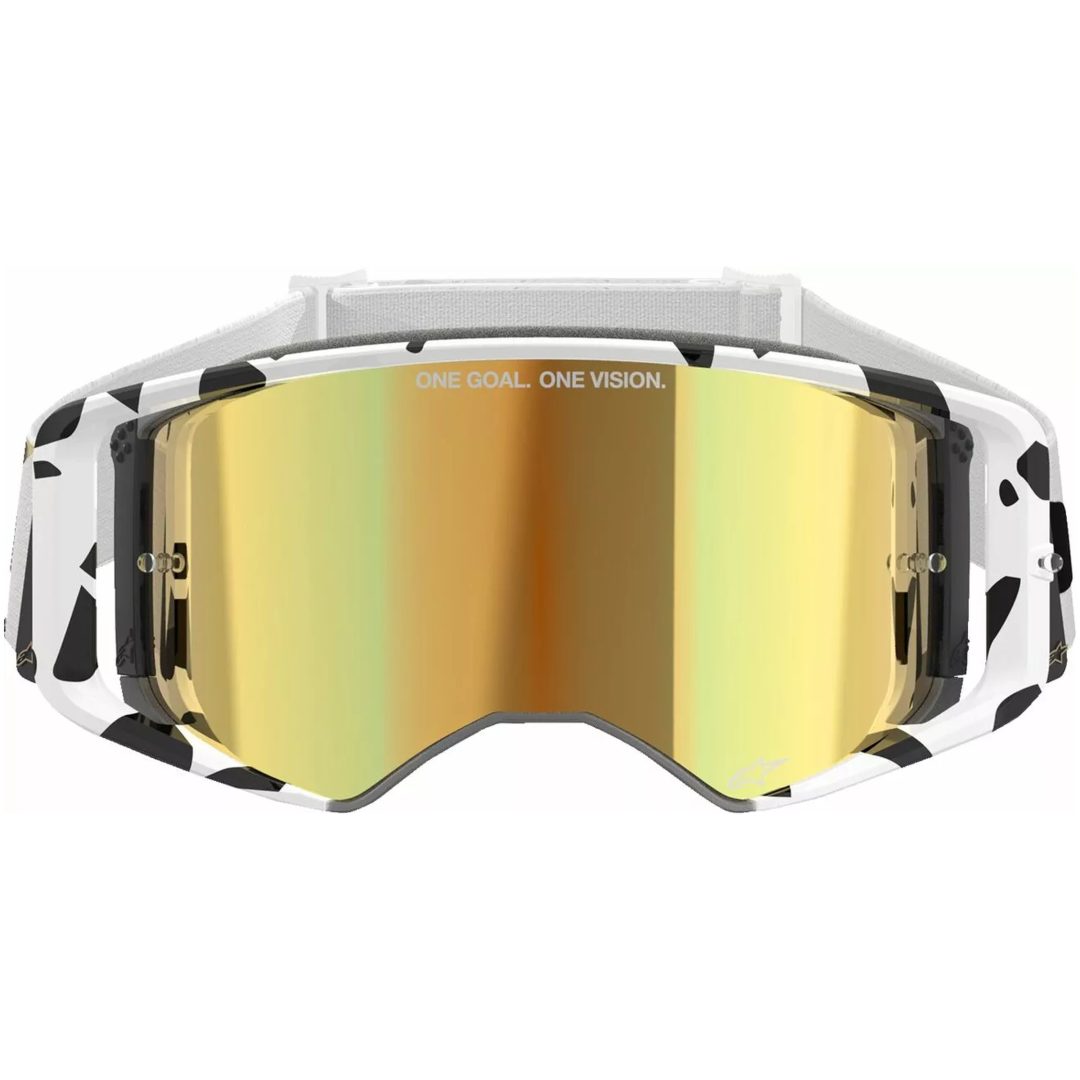 Crossglasögon Supertech Corp Abs Vision Svart/guld/vit ALPINESTARS En storlek – bild 2
