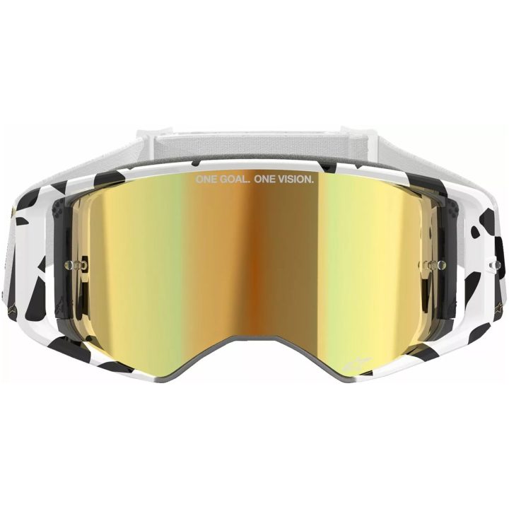 Crossglasögon Supertech Corp Abs Vision Svart/guld/vit ALPINESTARS En storlek – bild 2