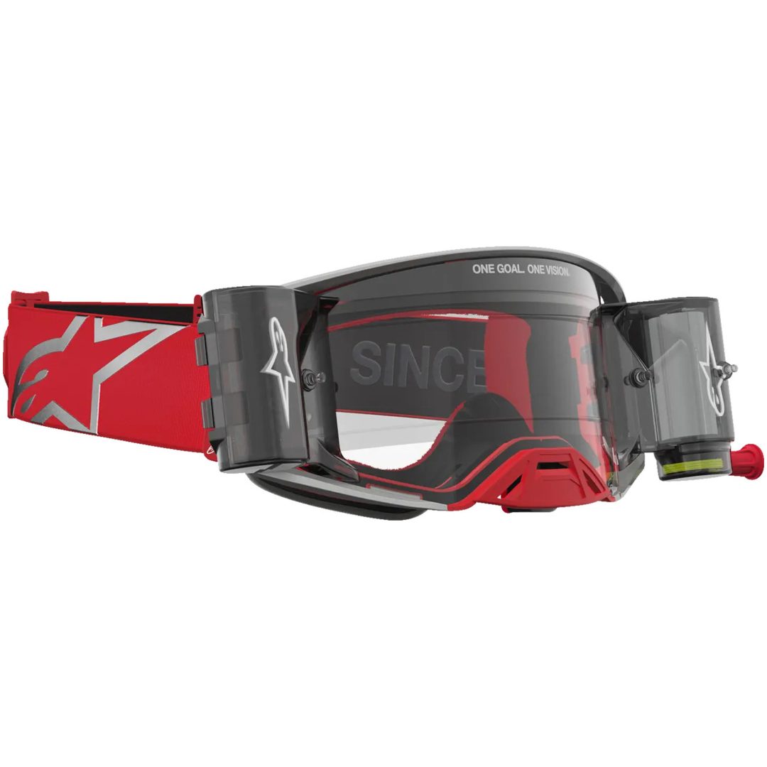 Crossglasögon Supertech Firma Roll-Off Röd Silver Alpinestars – bild 2