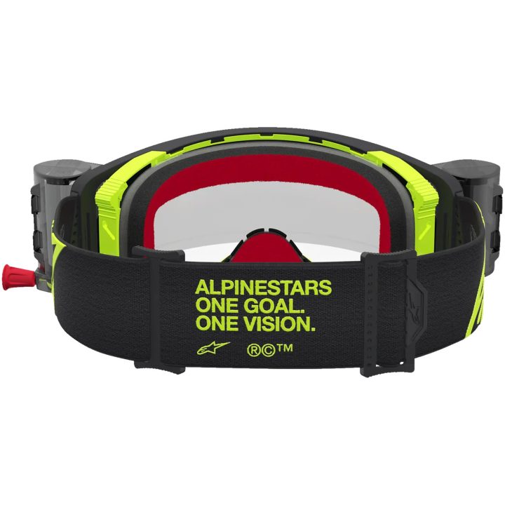 Crossglasögon Supertech Firma Roll-Off Svart Neongul Alpinestars – bild 2