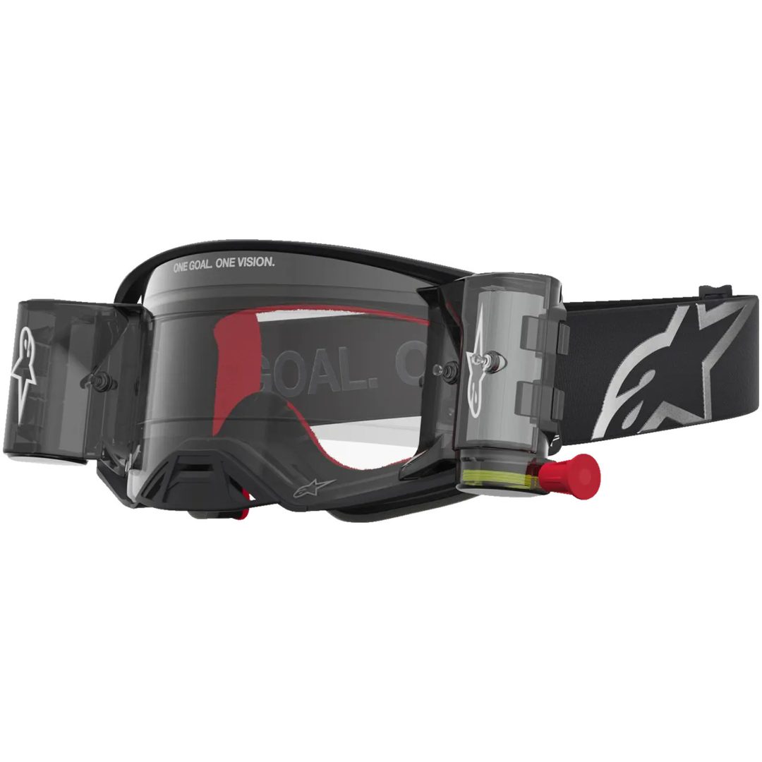 Crossglasögon Supertech Firma Roll-Off Svart Silver Alpinestars