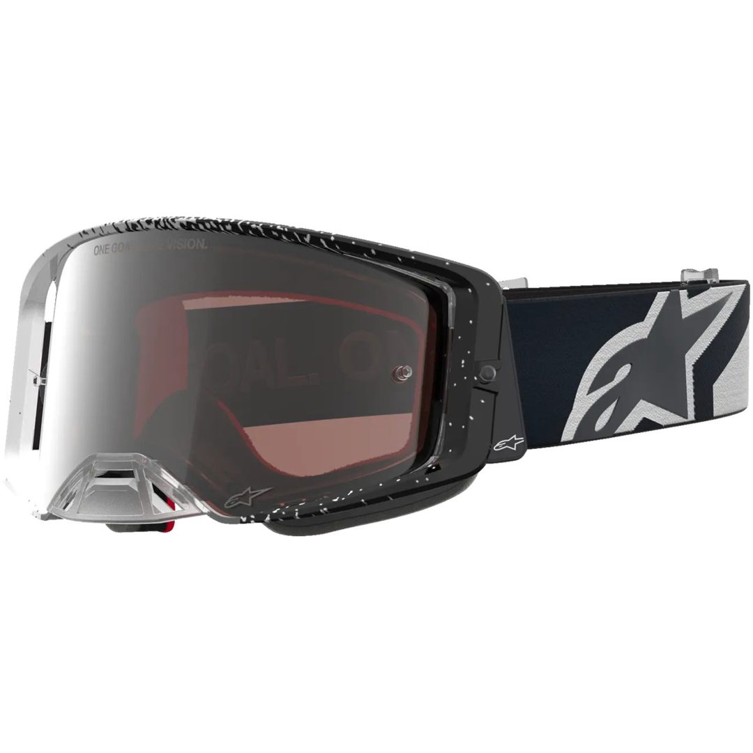 Crossglasögon Supertech Hiten Svart Vit Alpinestars