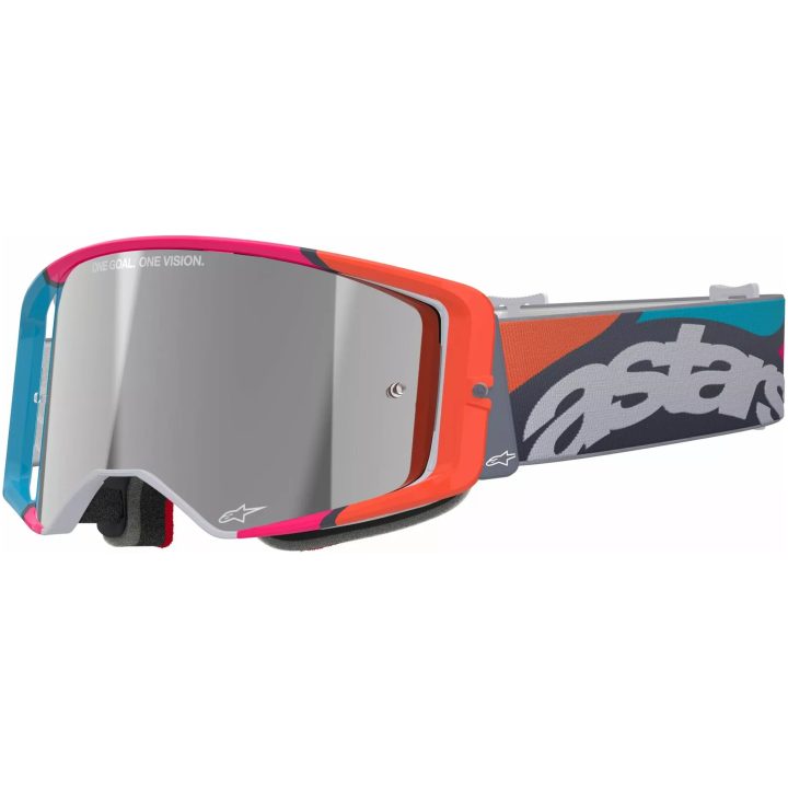 Crossglasögon Supertech Stream Grå/orange/rosa/turkos/vit ALPINESTARS En storlek – bild 2