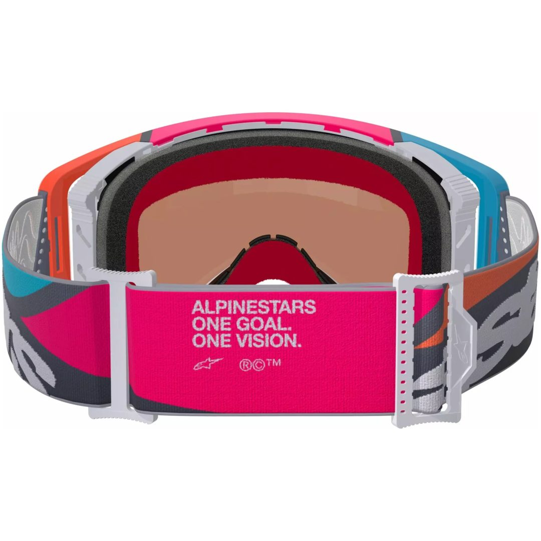 Crossglasögon Supertech Stream Grå/orange/rosa/turkos/vit ALPINESTARS En storlek – bild 4