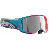 Crossglasögon Supertech Stream Grå/orange/rosa/turkos/vit ALPINESTARS