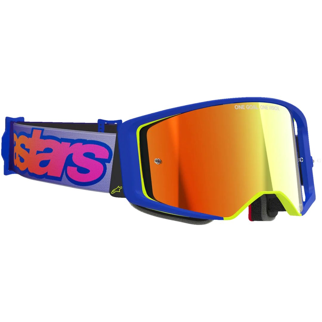 Crossglasögon Supertech Vision Vista Blå Lila Gul ALPINESTARS GOGGLES En storlek