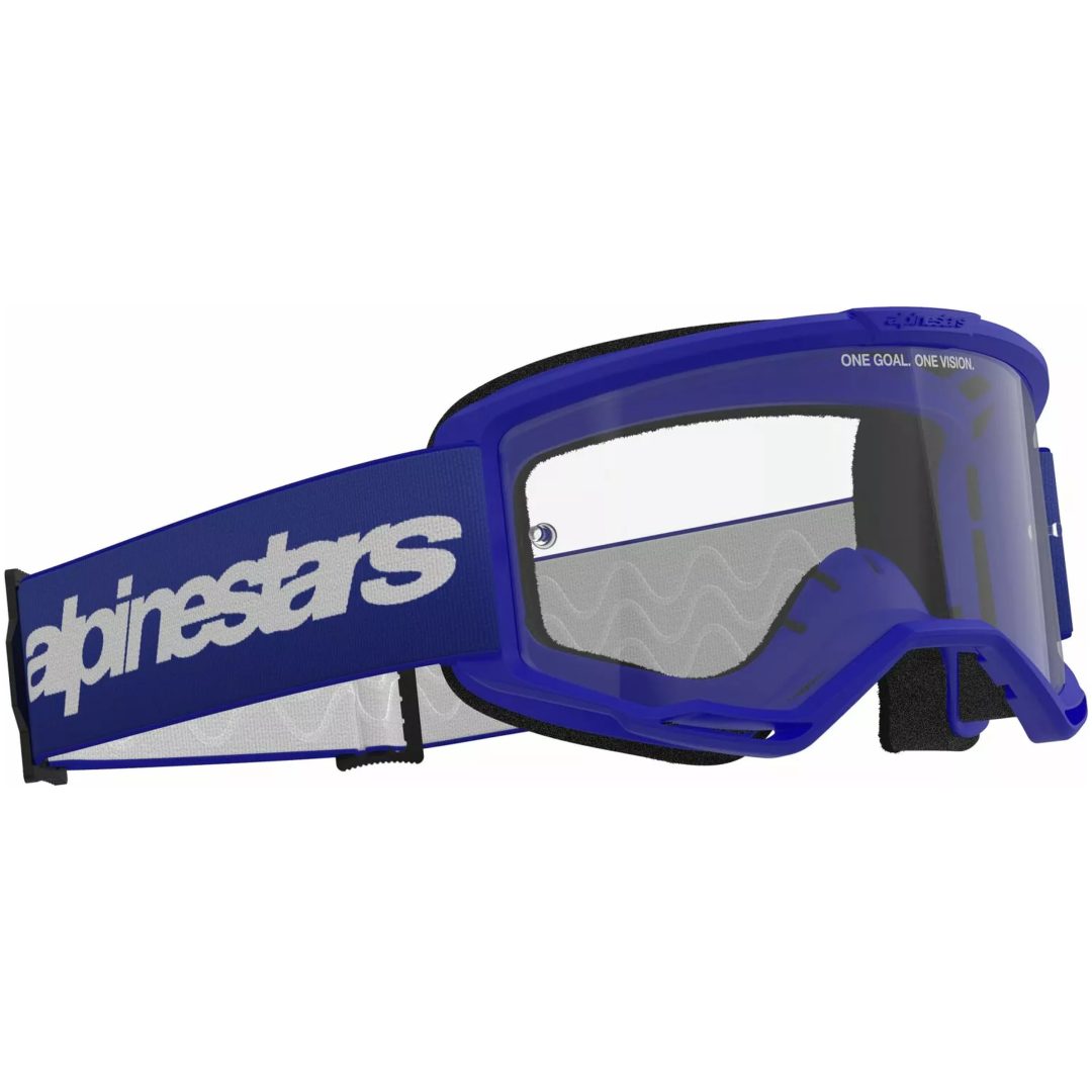 Crossglasögon Vision 3 Wordmark Blå ALPINESTARS En storlek