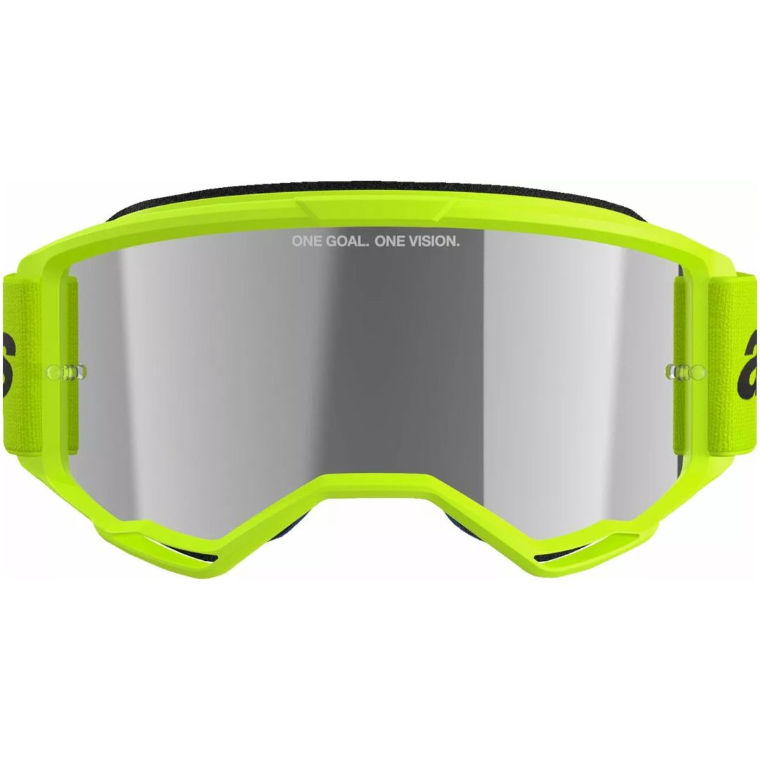 Crossglasögon Vision 3 Wordmark Fluorescerande Gul ALPINESTARS En storlek – bild 2