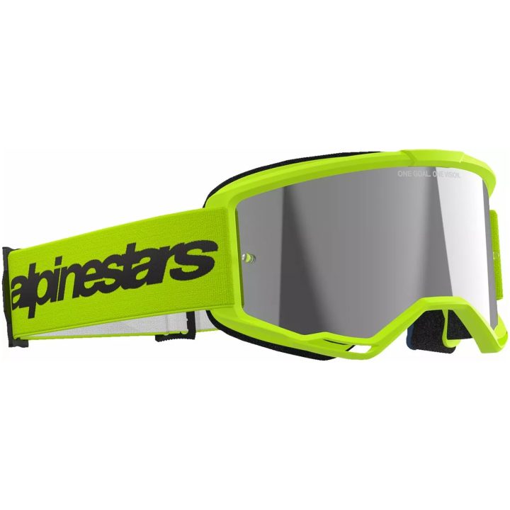 Crossglasögon Vision 3 Wordmark Fluorescerande Gul ALPINESTARS En storlek – bild 3