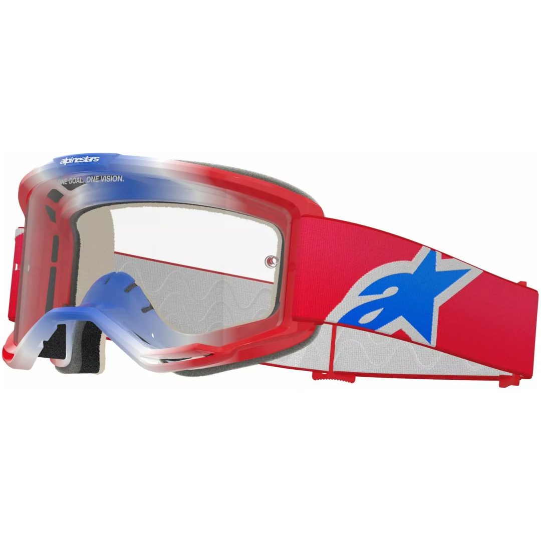 Crossglasögon Vision 5 Corp Blå/röd/vit ALPINESTARS En storlek – bild 4