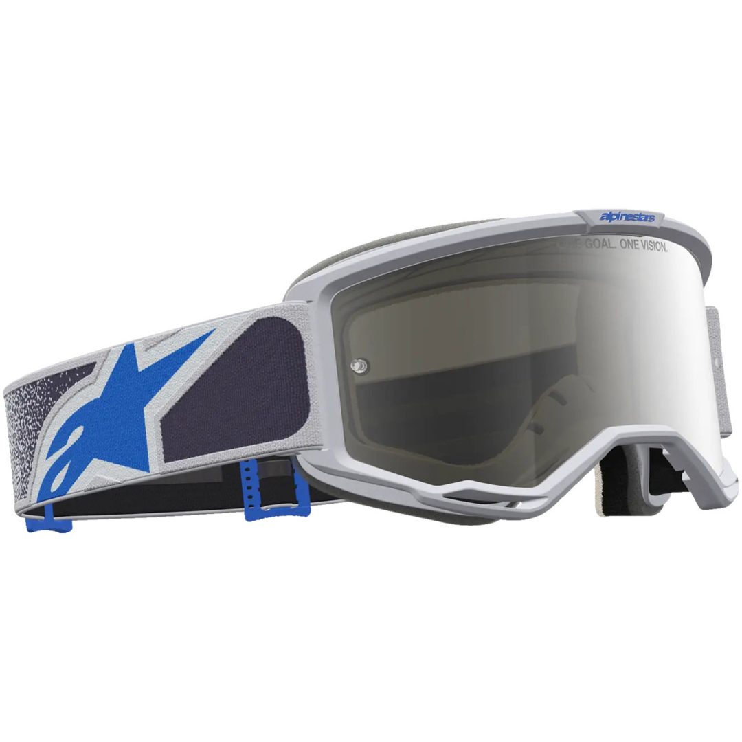 Crossglasögon Vision 5 Drag Blå Grå Alpinestars – bild 3
