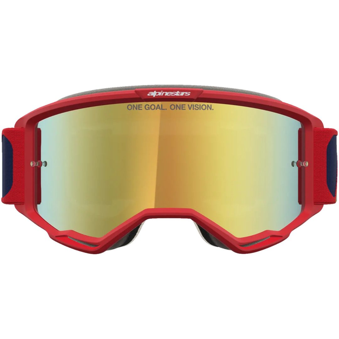 Crossglasögon Vision 5 Drag Blå Röd Alpinestars – bild 3