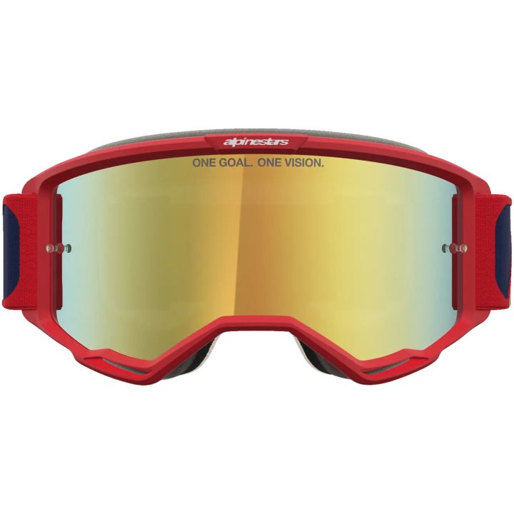 Crossglasögon Vision 5 Drag Blå Röd Alpinestars – bild 3
