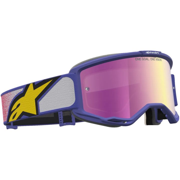 Crossglasögon Vision 5 Drag Lila Röd Alpinestars – bild 3