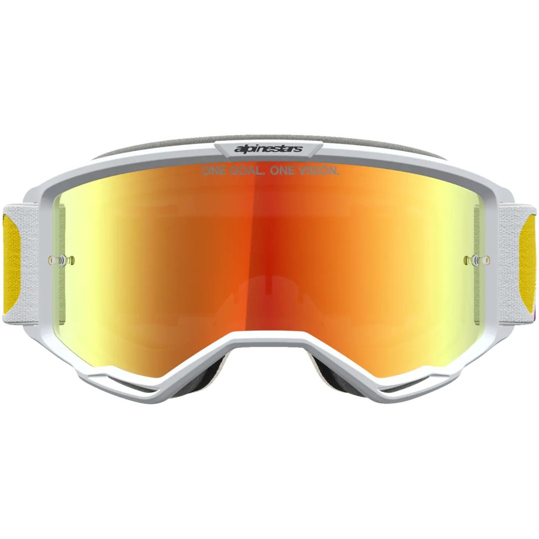 Crossglasögon Vision 5 Drag Orange Röd Vit Alpinestars – bild 3
