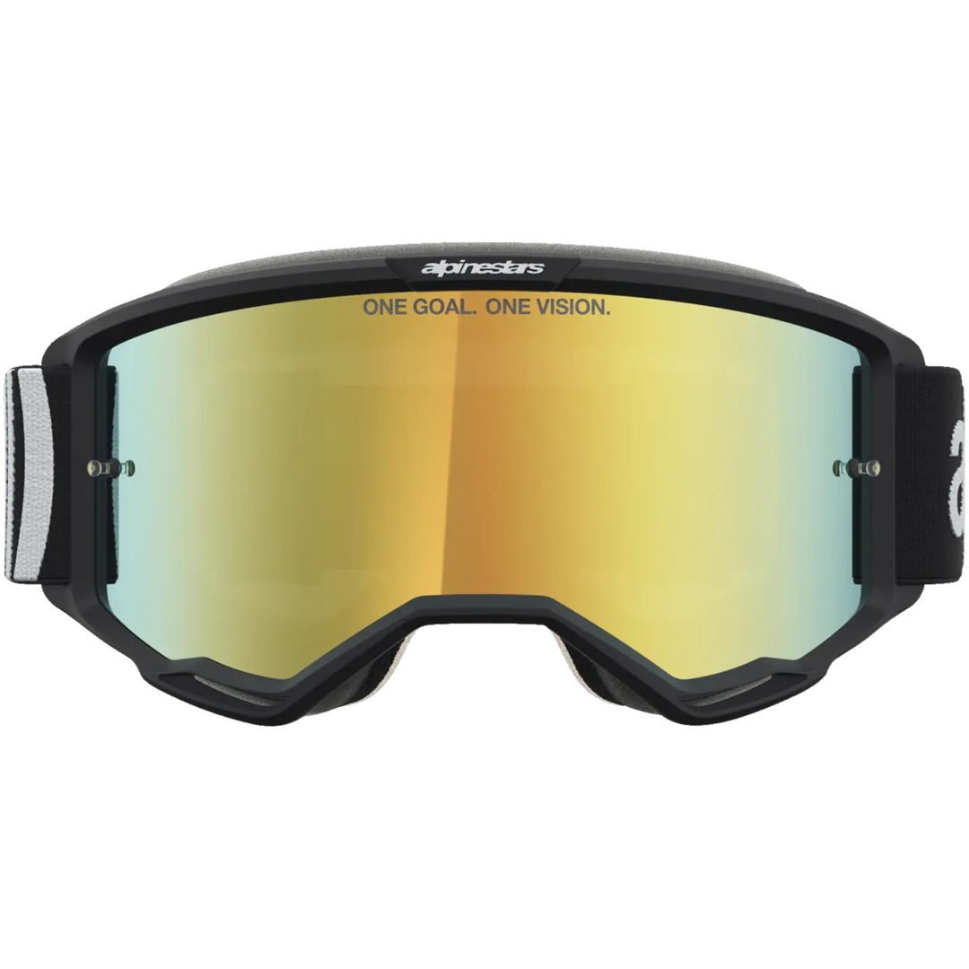 Crossglasögon Vision 5 Hone Svart Vit Alpinestars – bild 2