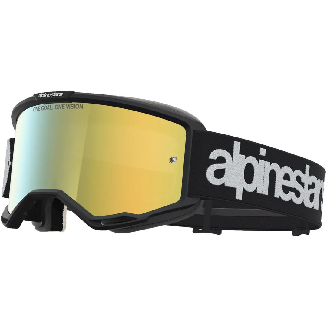 Crossglasögon Vision 5 Hone Svart Vit Alpinestars