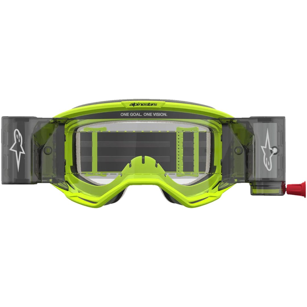 Crossglasögon Vision 5 Rora Roll-Off Svart Neongul Alpinestars – bild 2