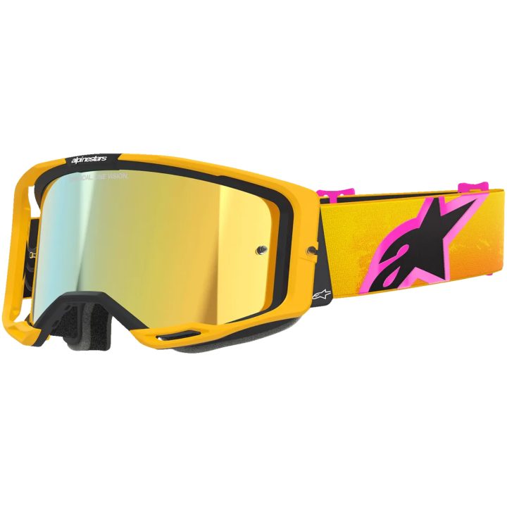 Crossglasögon Vision 8 Corp Orange Rosa Gul ALPINESTARS GOGGLES En storlek – bild 3