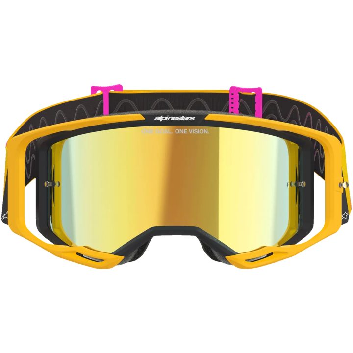 Crossglasögon Vision 8 Corp Orange Rosa Gul ALPINESTARS GOGGLES En storlek – bild 4