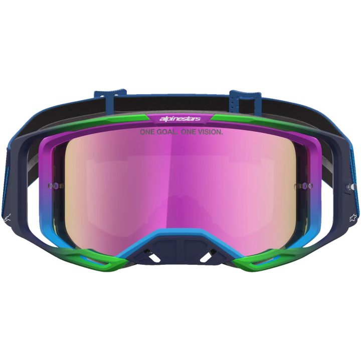 Crossglasögon Vision 8 Maven Blå Grön Lila Alpinestars – bild 2