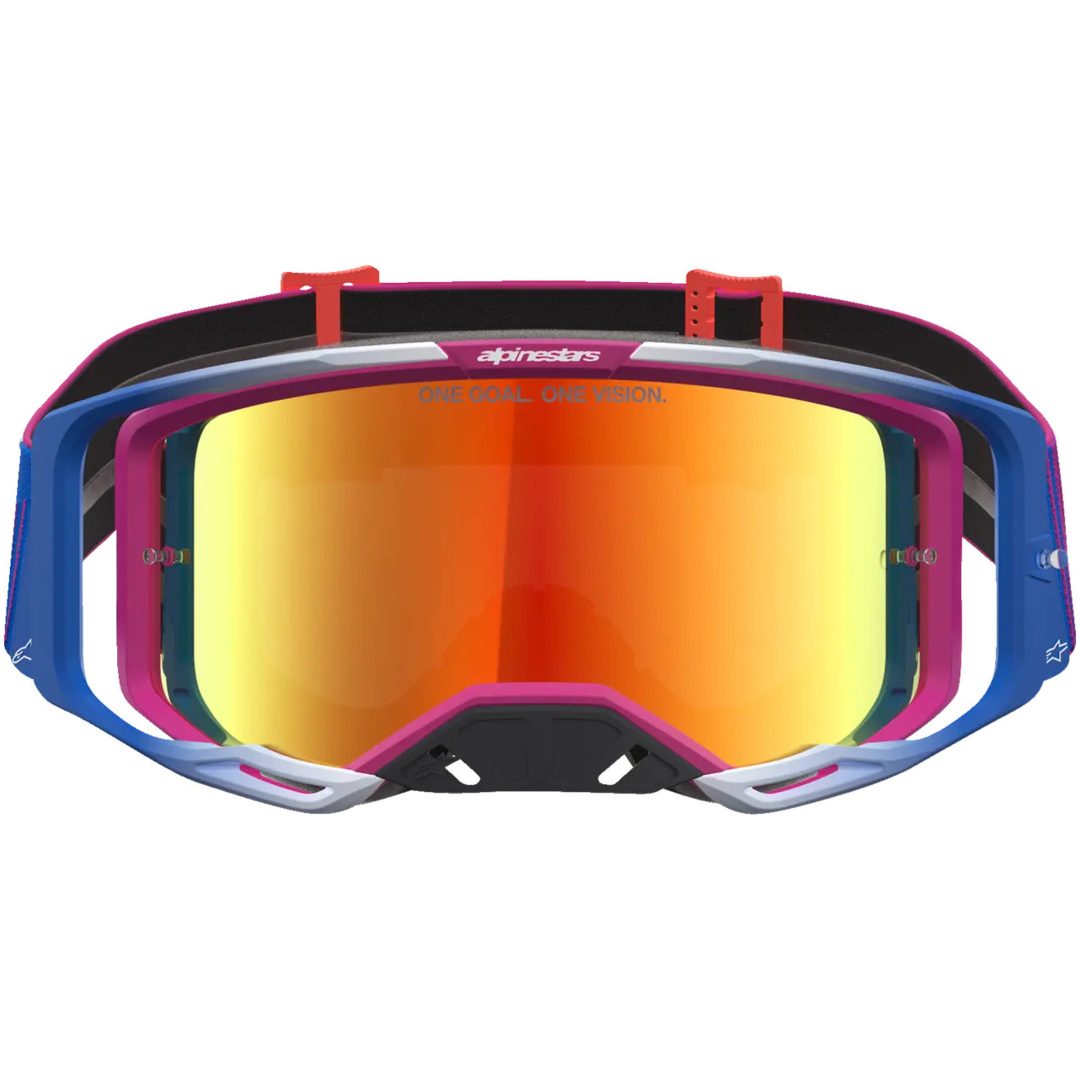 Crossglasögon Vision 8 Maven Svart Röd Alpinestars – bild 4