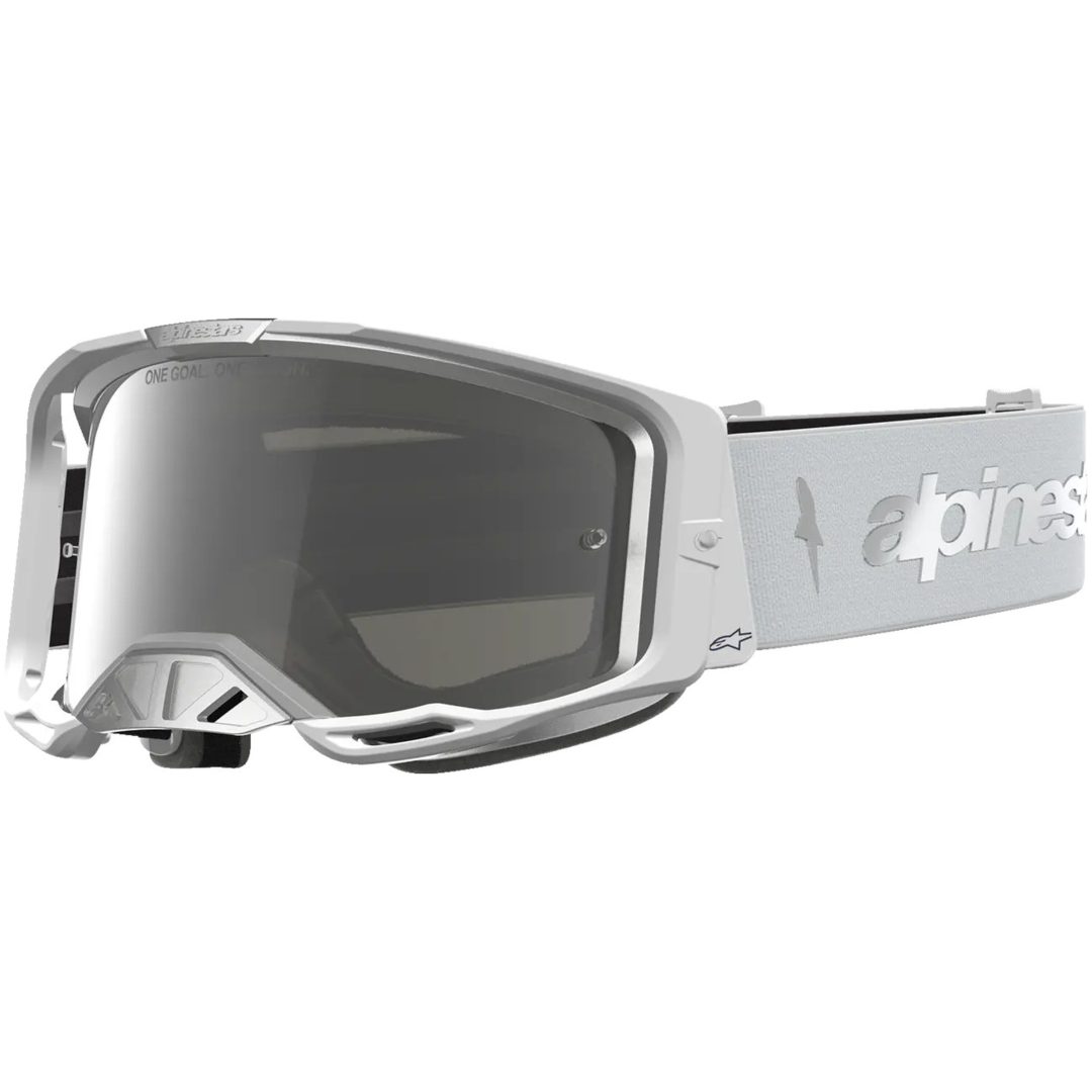 Crossglasögon Vision 8 Silver Vit Alpinestars