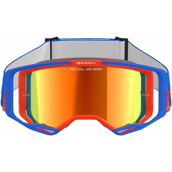Crossglasögon Vision 8 Wordmark Blå/orange ALPINESTARS – bild 2