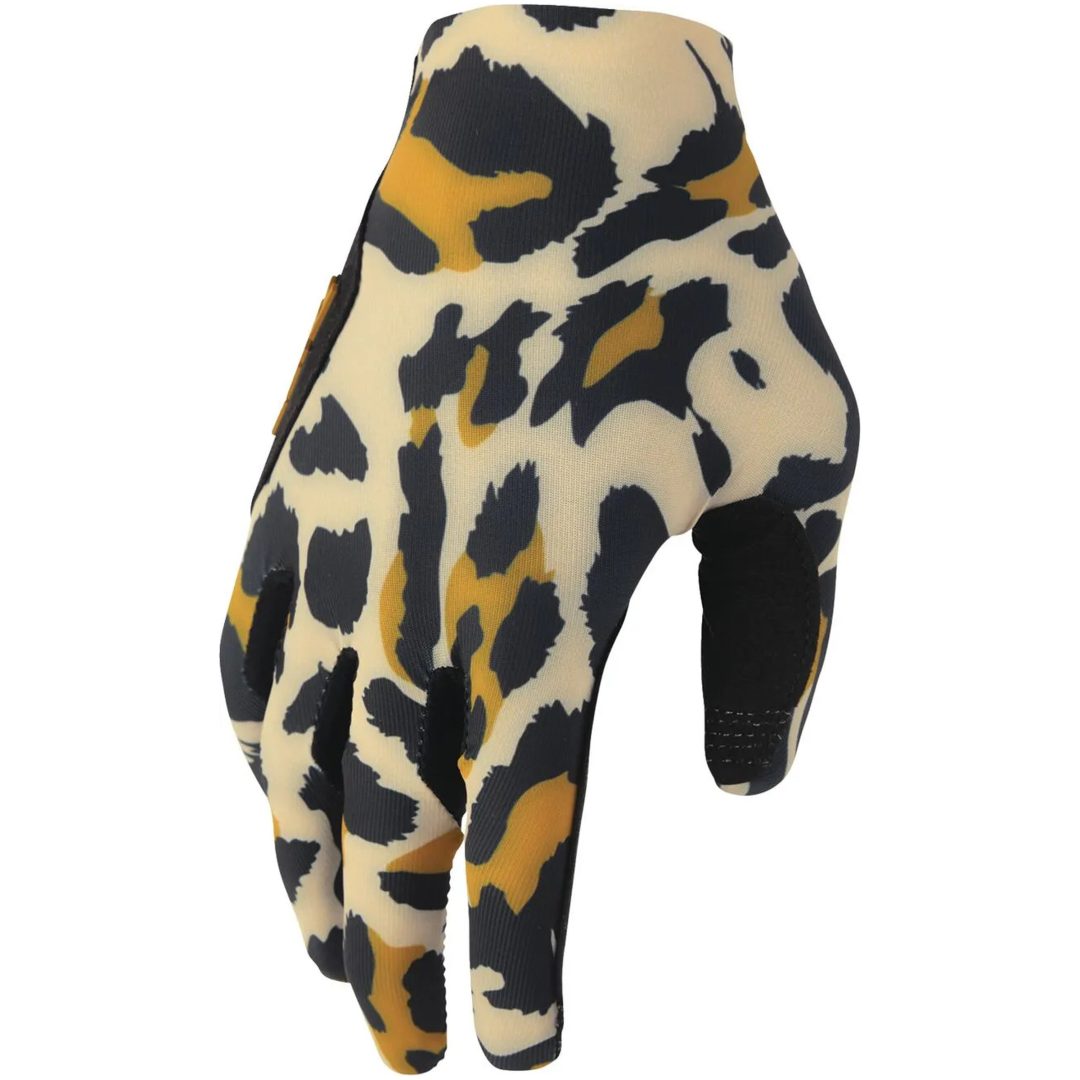 Crosshandskar Dam Sportmode Cheetah Svart Orange Tan THOR XL