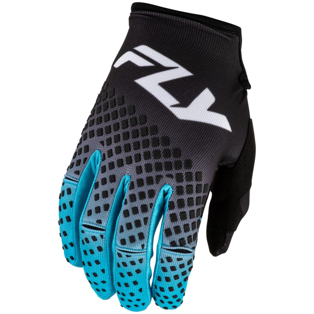 Crosshandskar Kinetic Fade Svart Blå Vit FLY RACING s
