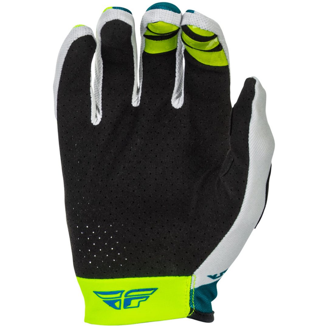 Crosshandskar Lite Grå/Lime/Turkos FLY RACING XXL – bild 2