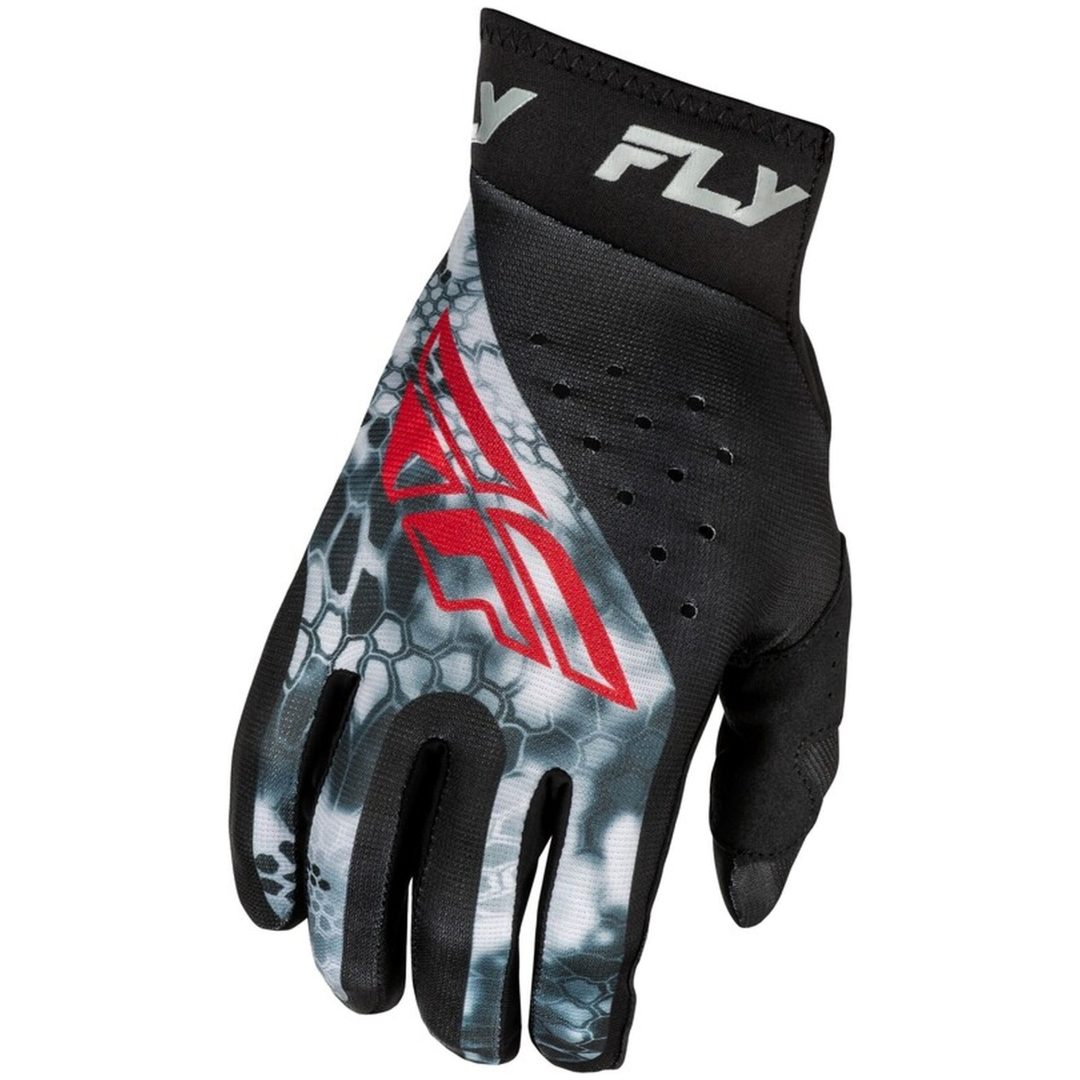 Crosshandskar Pro Lite Kryptek Svart/röd/grå FLY RACING 2XL