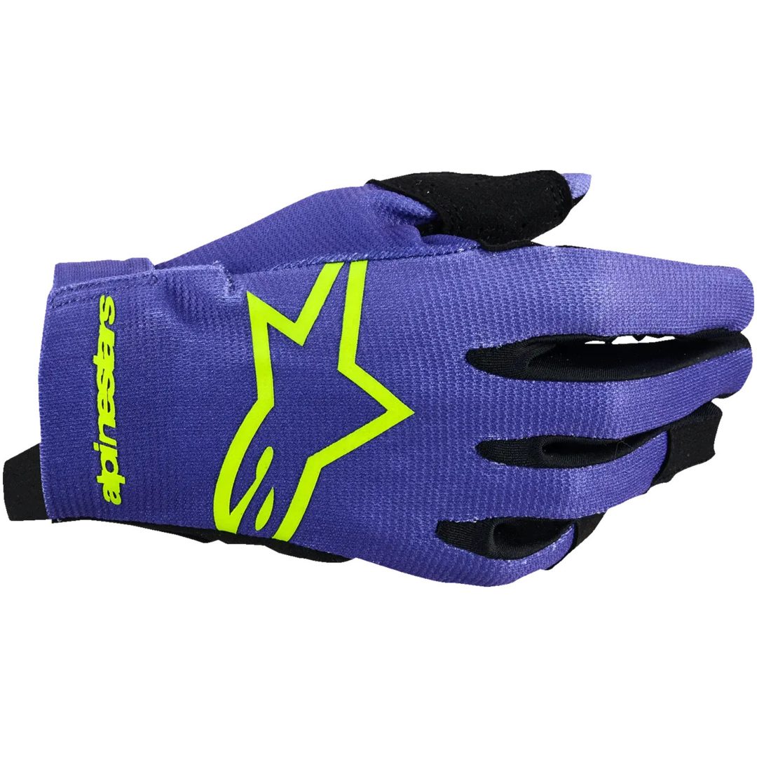 Crosshandskar Radar Lila/Fluorescerande Gul ALPINESTARS 2XS