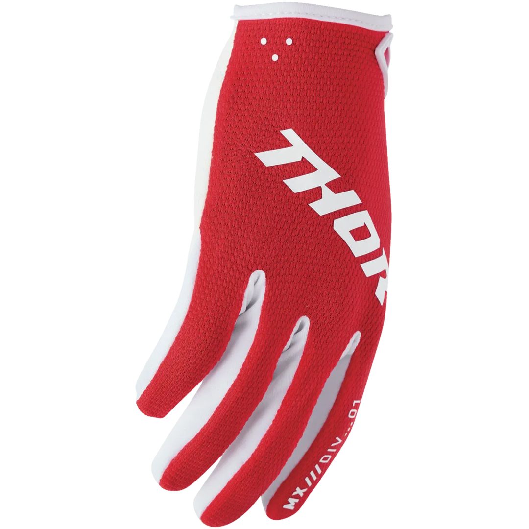 Crosshandskar Ridemode Röd Vit THOR XS – bild 3
