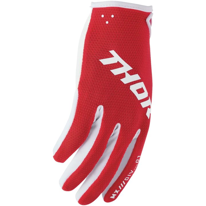Crosshandskar Ridemode Röd Vit THOR XS – bild 3