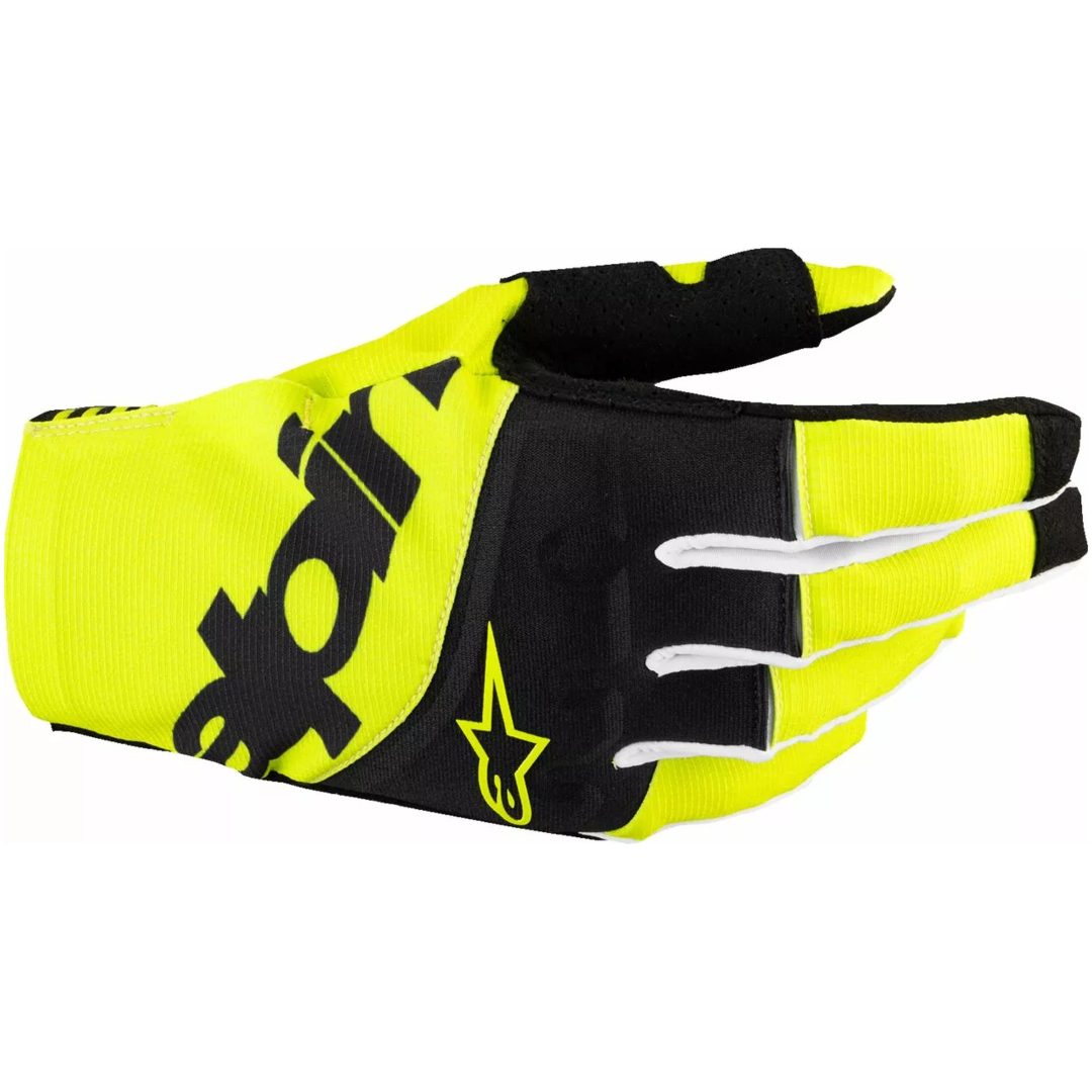 Crosshandskar Techstar Svart/fluorescerande Gul ALPINESTARS Small – bild 2