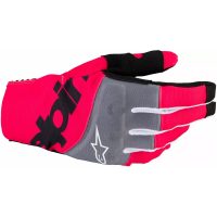 Crosshandskar Techstar Svart/fluorescerande Rosa/grå ALPINESTARS