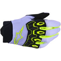 Crosshandskar Youth Full Bore V2 Svart Gul Lila ALPINESTARS(MX)