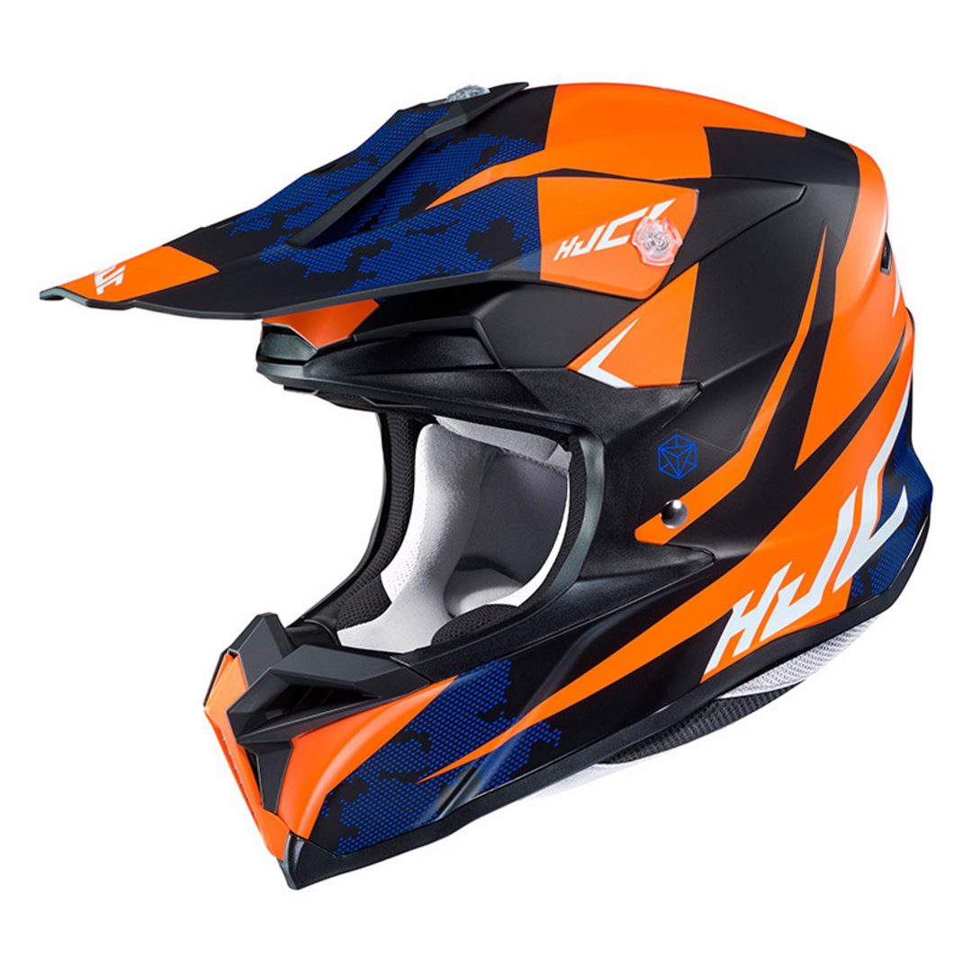 Crosshjälm 50 Tona Orange/Svart HJC Medium