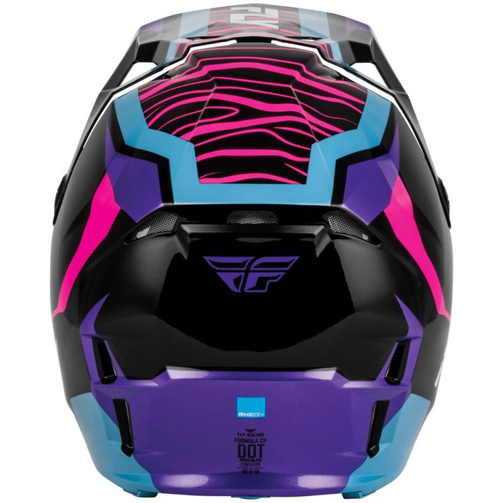 Crosshjälm Barn Formula CP Charge Svart Rosa Lila FLY RACING yl – bild 3