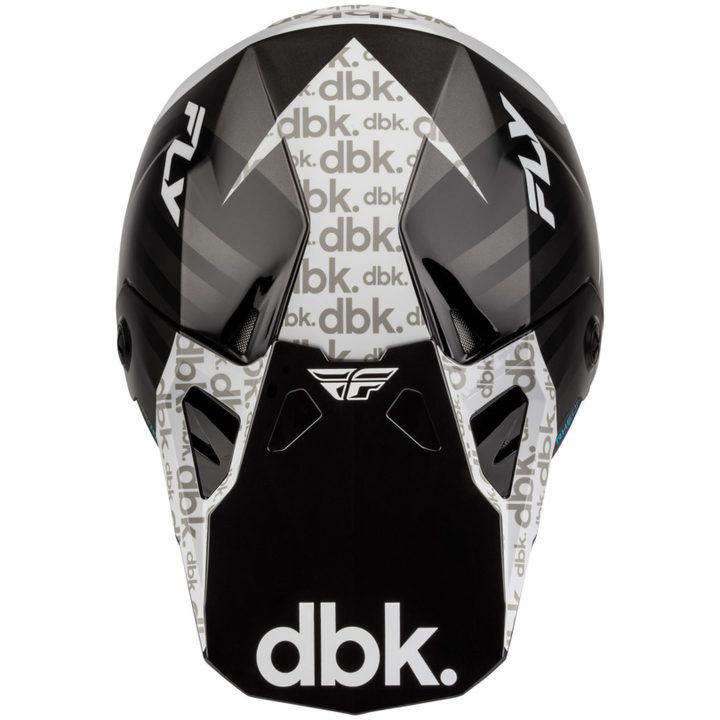 Crosshjälm Barn Formula CP DBK Svart Grå Vit FLY RACING yl – bild 4