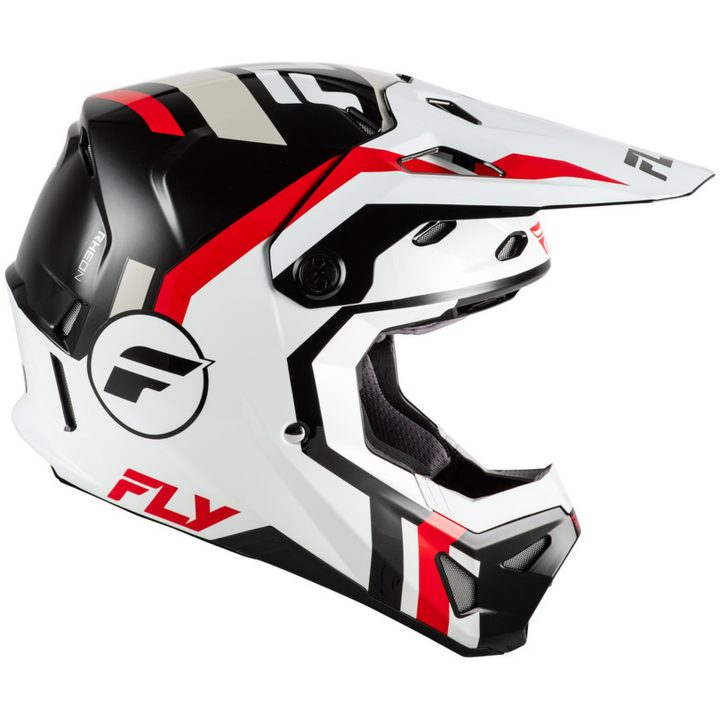Crosshjälm Barn Formula CP Seal Vit Svart Röd FLY RACING yl – bild 2