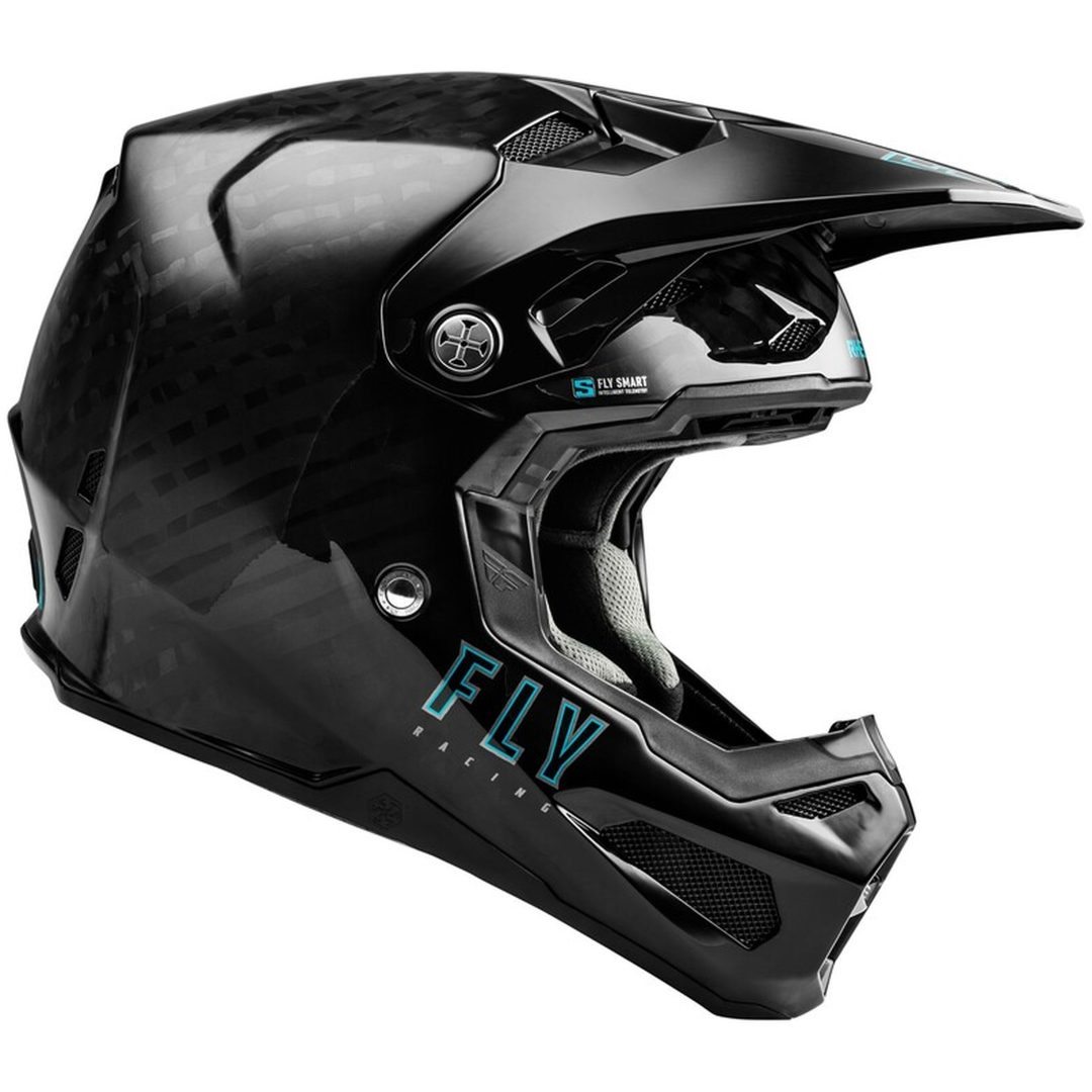 Crosshjälm Barn Formula S Carbon Solid Svart FLY RACING yl – bild 2
