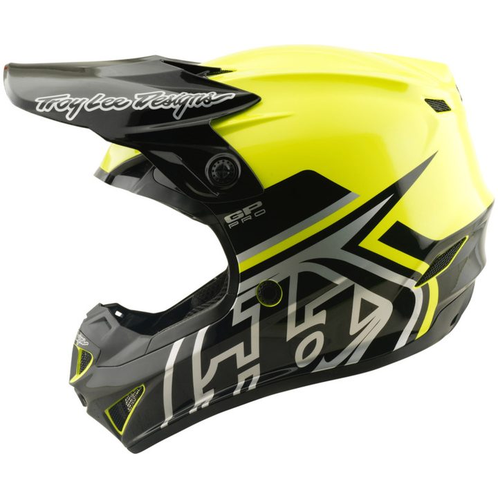 Crosshjälm Barn GP Pro MIPS Neongul TROY LEE DESIGNS ym – bild 2