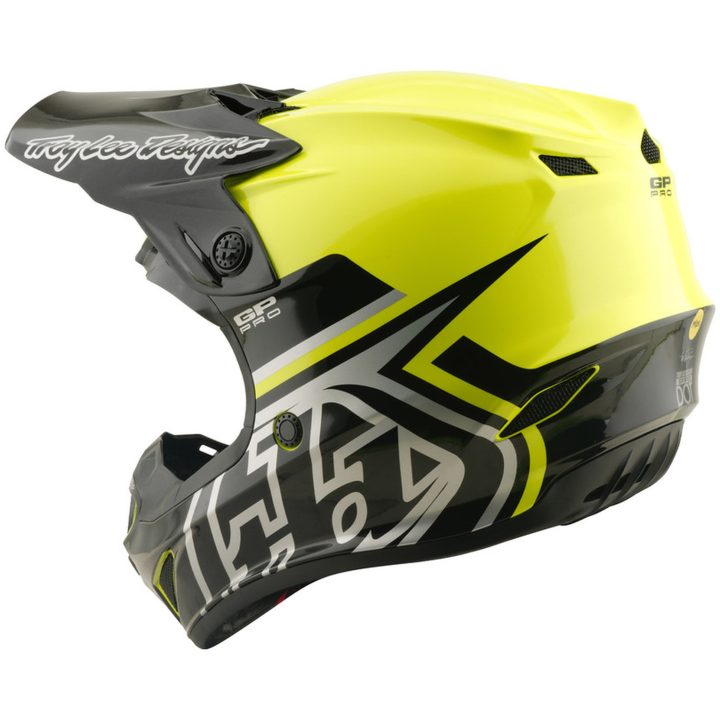 Crosshjälm Barn GP Pro MIPS Neongul TROY LEE DESIGNS ym – bild 3