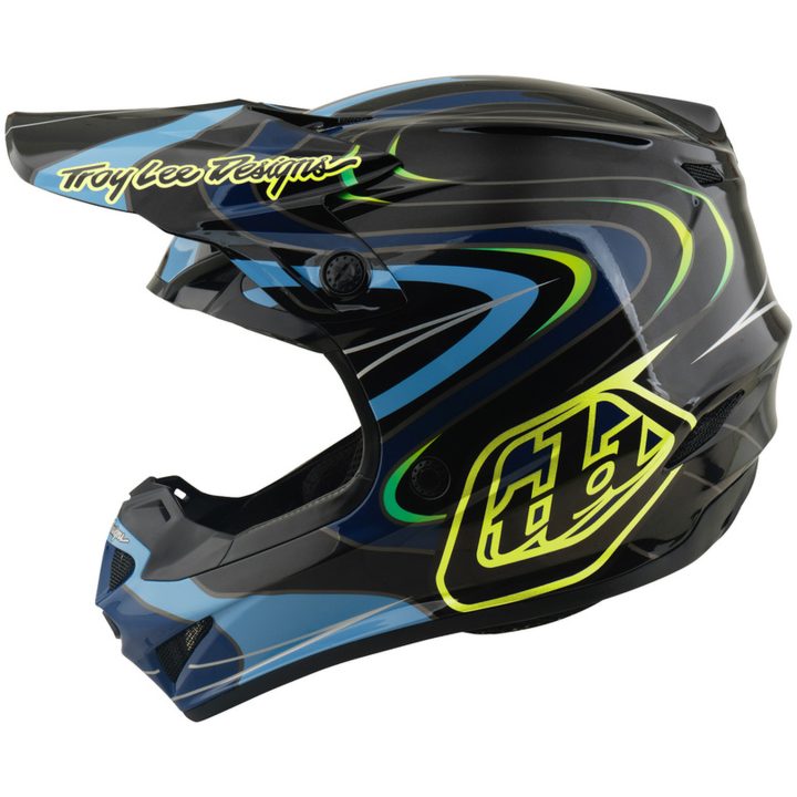 Crosshjälm Barn GP Pro Mips Pulse Svart Neongul TROY LEE DESIGNS ym – bild 2