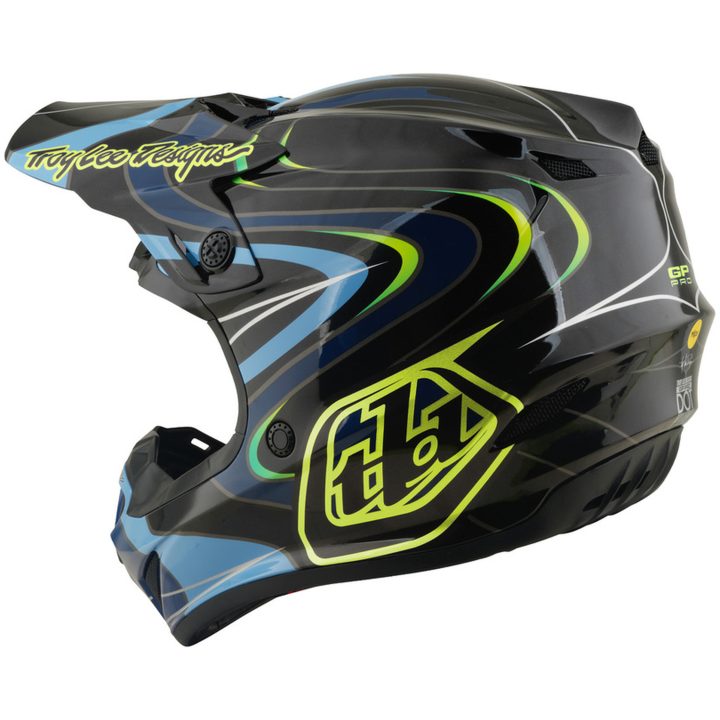 Crosshjälm Barn GP Pro Mips Pulse Svart Neongul TROY LEE DESIGNS ym – bild 3