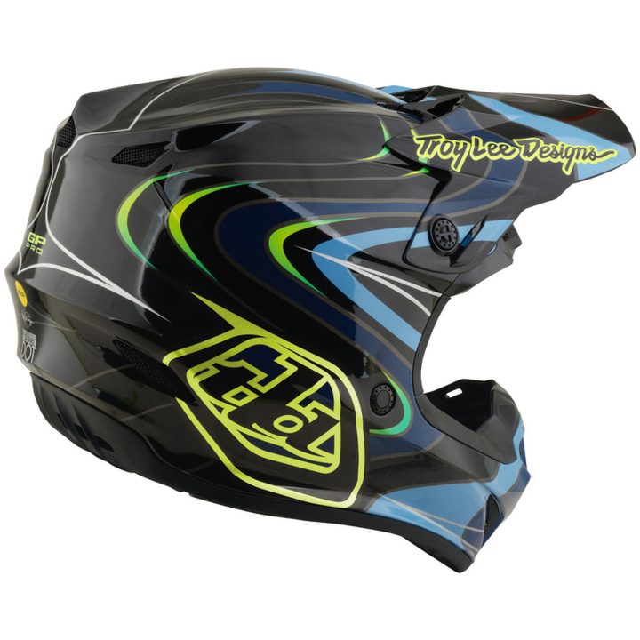 Crosshjälm Barn GP Pro Mips Pulse Svart Neongul TROY LEE DESIGNS ym – bild 5